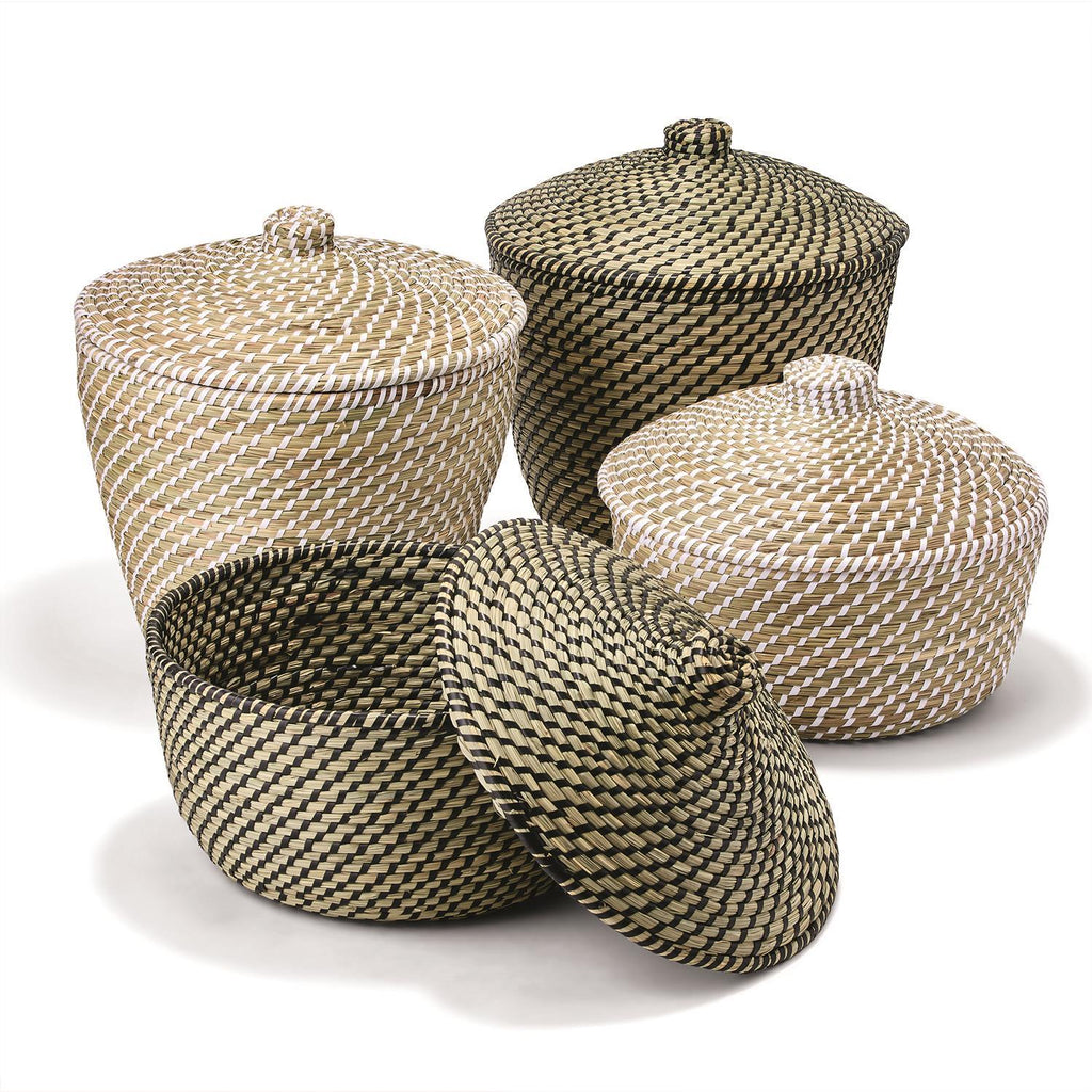 Timbavati Lidded Sea Grass Baskets - multiple options
