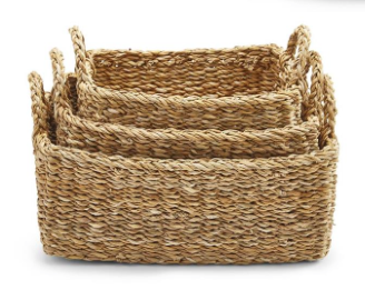Rectangular Seagrass Basket Set