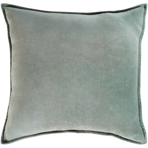 Seafoam Cotton Velvet Pillow