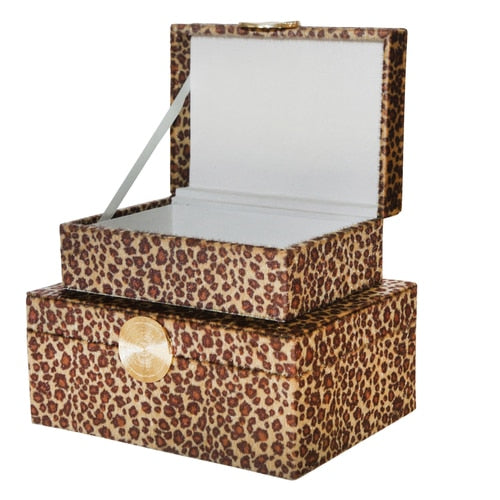 Velveteen Leopard Box - 2 sizes available – Theory Design Studio
