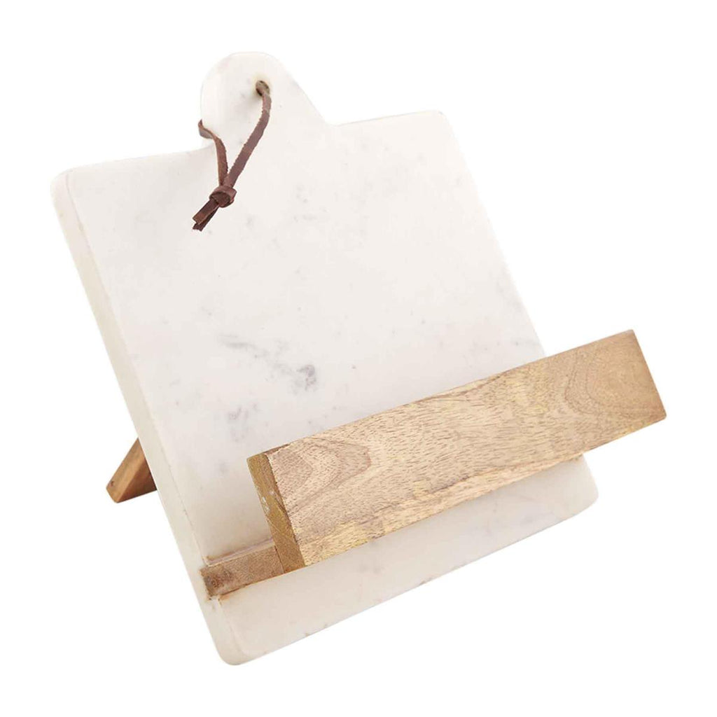 Marble and Wood Cookbook Holder