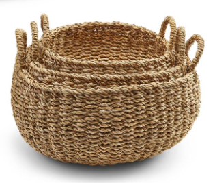 Round Seagrass Basket Set