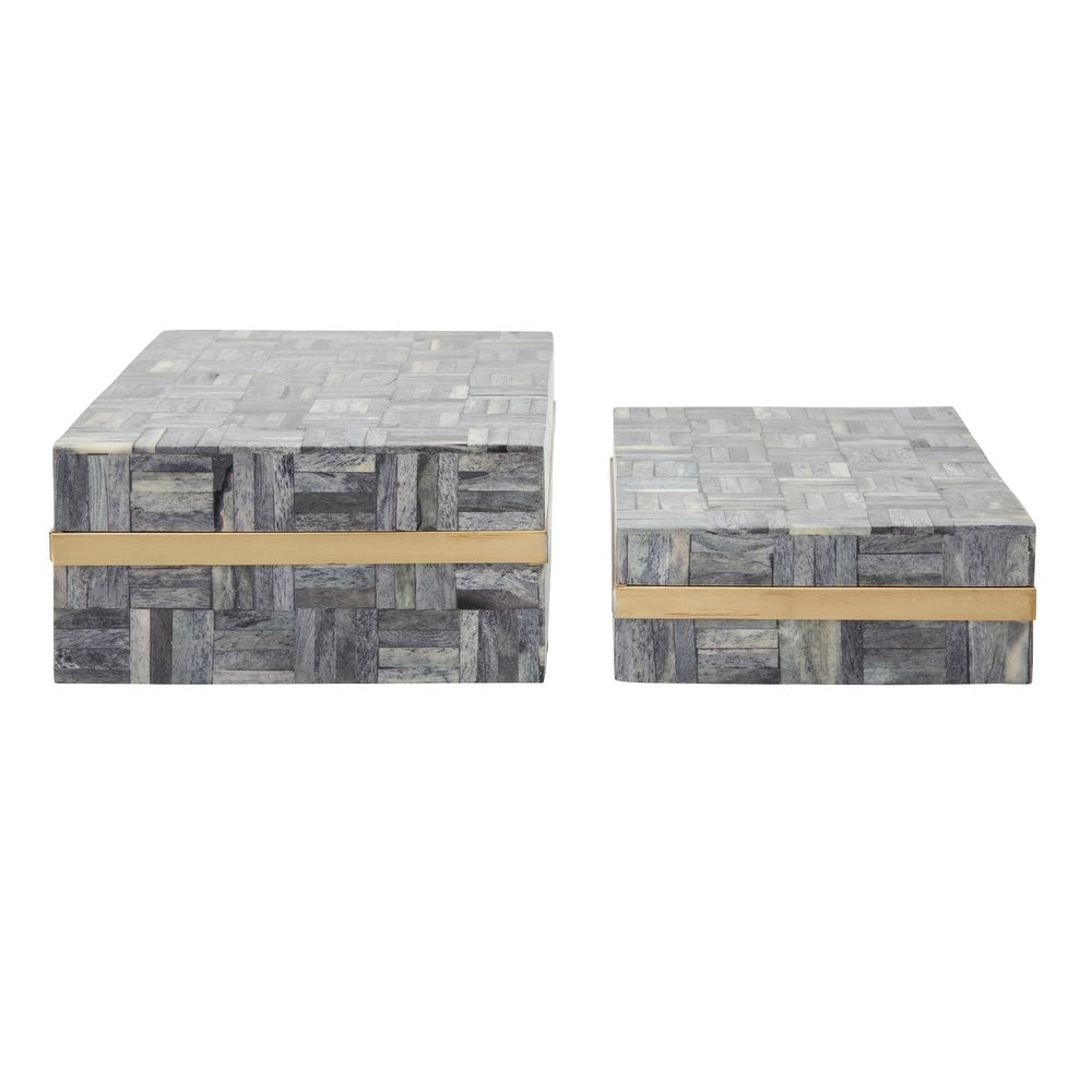 Gray Rectangular Boxes - 2 sizes available – Theory Design Studio