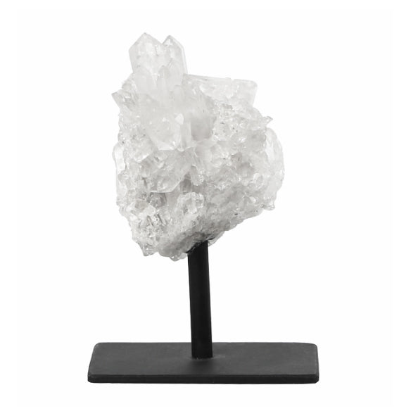 Mini Q Quartz Mini Quartz Cluster with Pedestal – Theory Design Studio