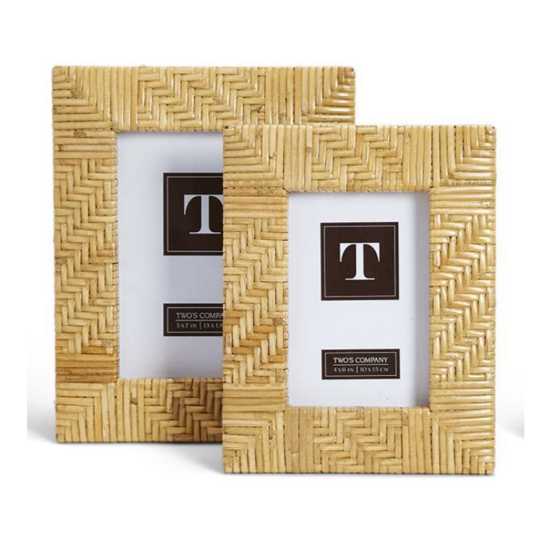 Braided Rattan Photo Frame - 2 sizes available